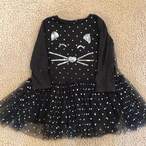 Mud pie girls cat glitter & sequin dress